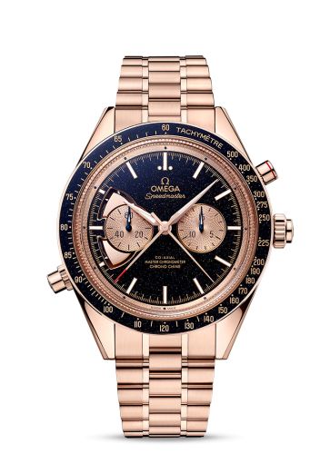 Omega Speedmaster Chrono Chime Co-Axial Master Chronometer Chronograph Sedna Gold / Aventurine